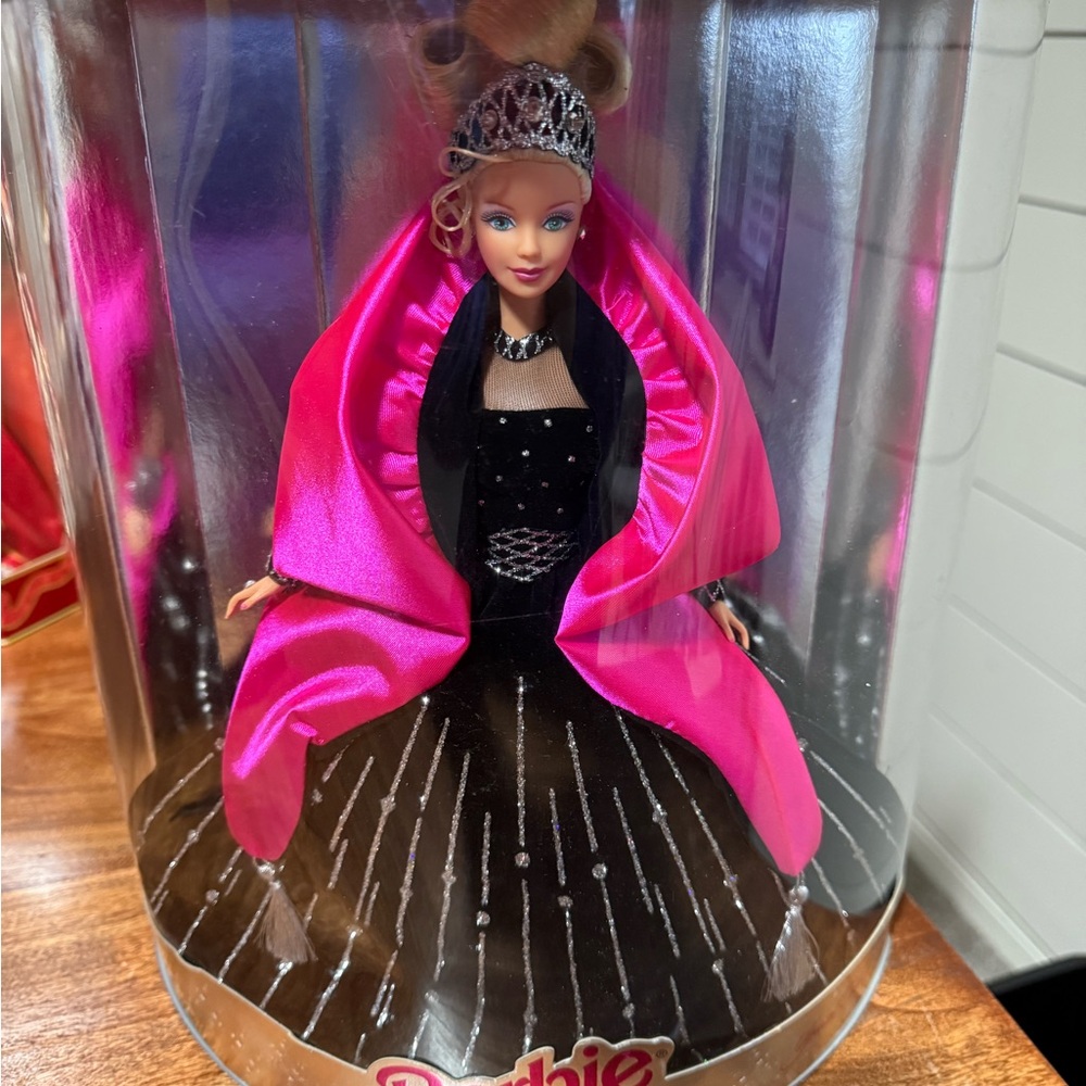 Barbie Doll in Pink and Black Gown